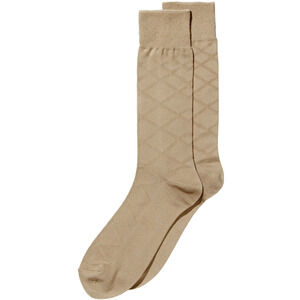 Perry Ellis Men Luxury Textured Socks Khaki One Size